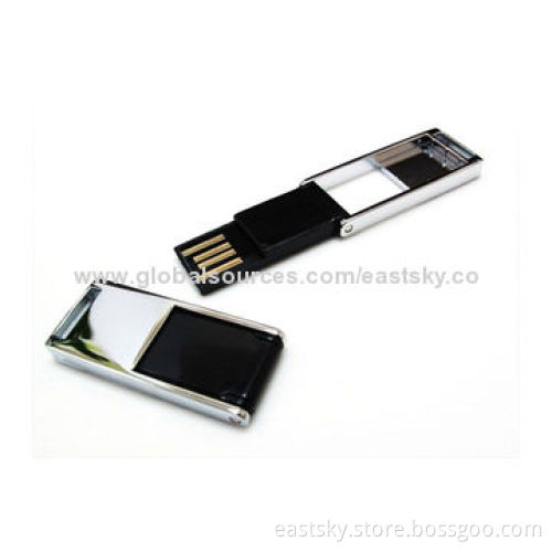 Swivel Mini USB Flash Drive, USB 2.0 Interface, Supports Plug-and-play FunctionNew